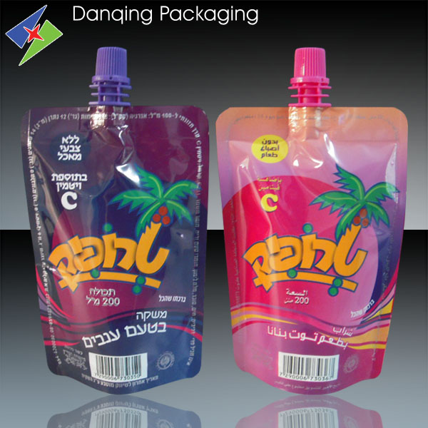 Printed Colourful Design Free-Standing Pouch Spout (DQ0174)