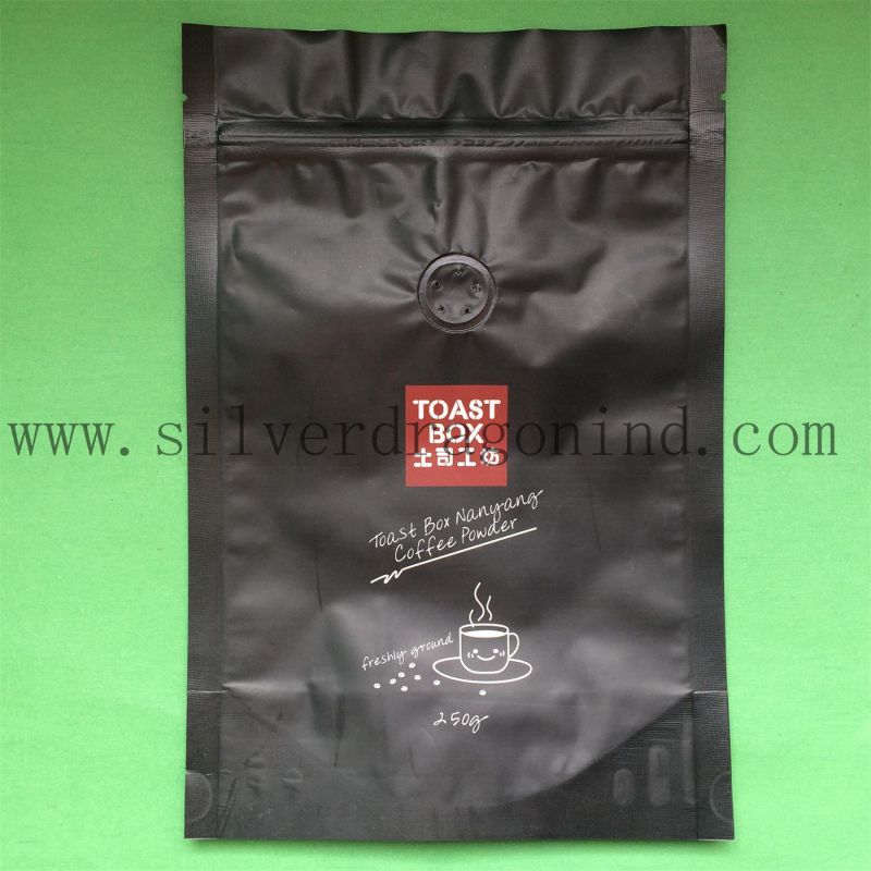 Shiny Surface Coffee Package Bag with Valve