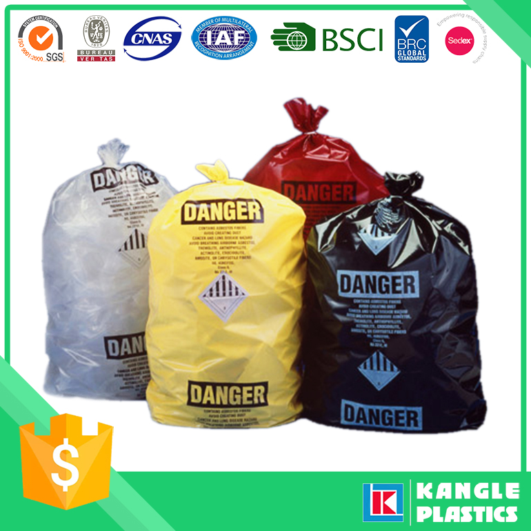 Factory Price Biohazard Hospital Garbage Bag with Printing