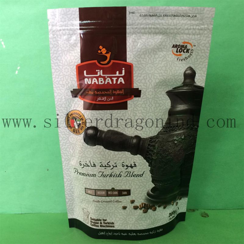 FDA Approved Plastic Bag for Coffee Packing Without Valve