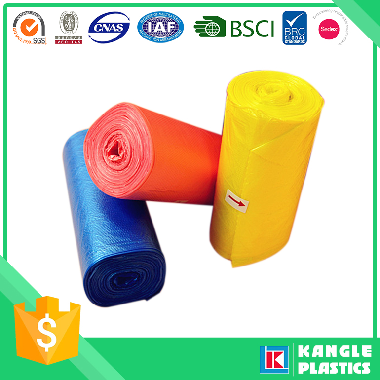 Factory Price HDPE LDPE Color Garbage Bag