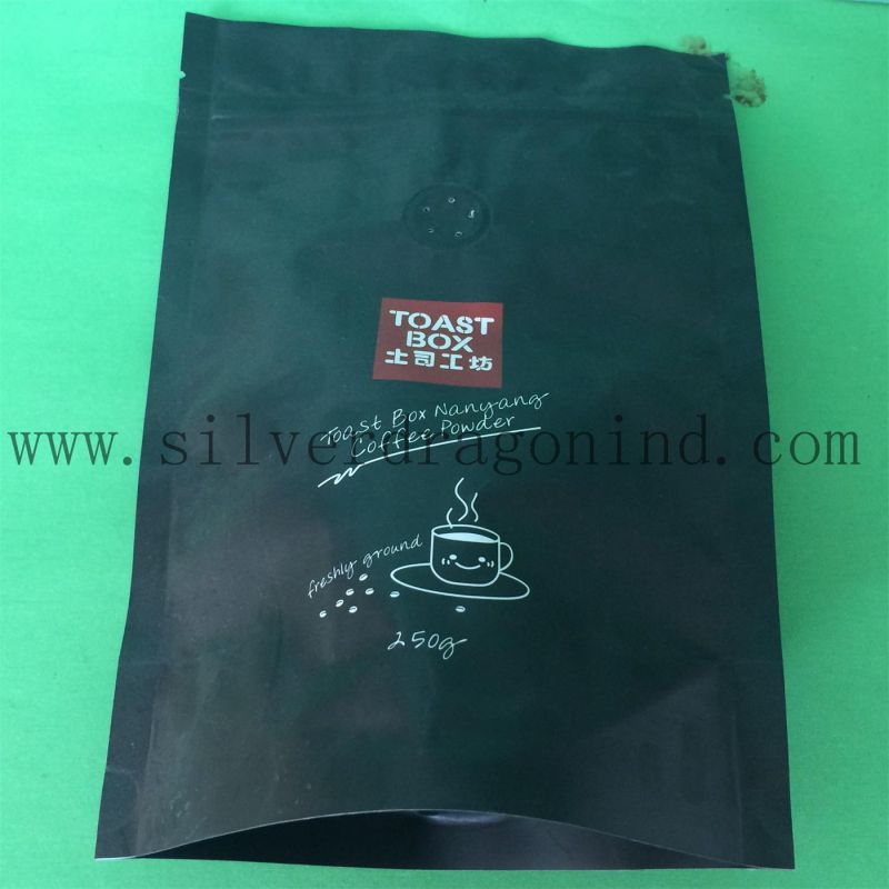 Shiny Surface Coffee Package Bag with Valve