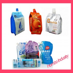 Custom Folding Water Bags Beverage Suction Nozzle Bag