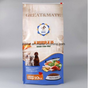 Custmized Plastic Quad Seal Packing Bag for Pet Feed /Animal Food/Dog Food