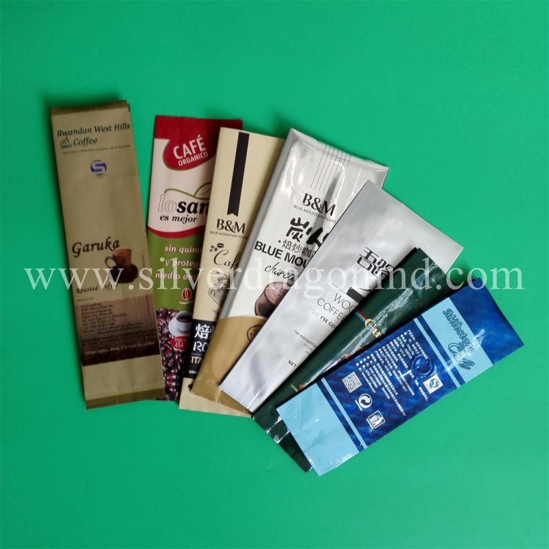 FDA Proved Aluminium Gusset Coffee Bags with Valve