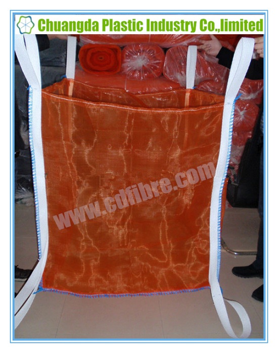 Breathable Mesh FIBC Jumbo Bulk Contaier Bag with Flat Bottom