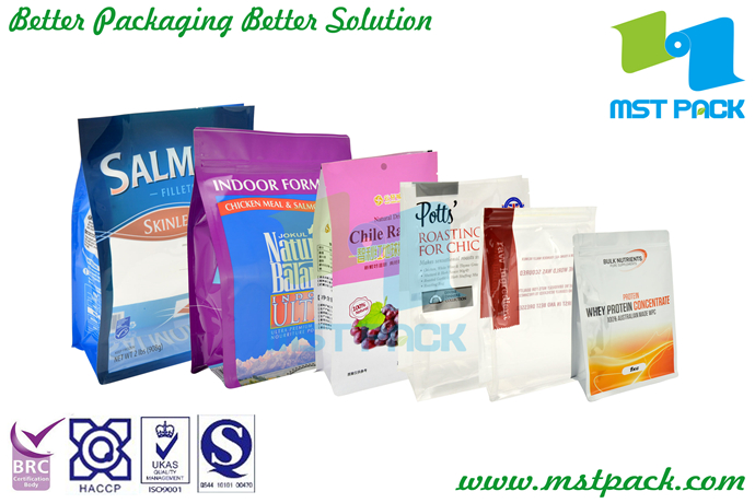 Printed Food Grade Plastic Transparent Pouch with High Barrier