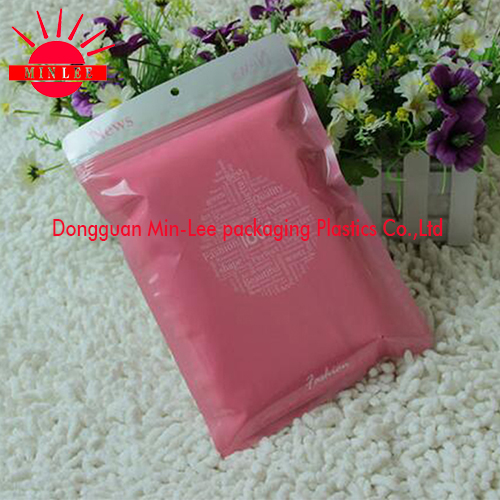 2016 Customized Printed Cloth Socks Ziplock Plastic Resealable Bags for T-Shirt/Underwear/Sock