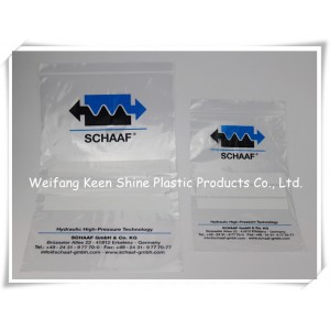 Clear Self Zip Lock Plastic Bag