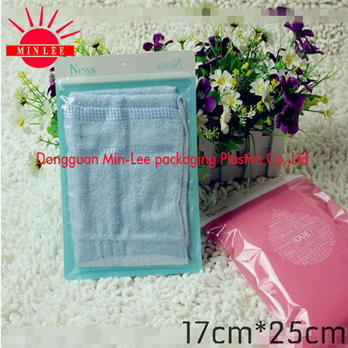 2016 Customized Printed Cloth Socks Ziplock Plastic Resealable Bags for T-Shirt/Underwear/Sock