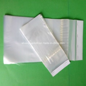 LDPE Adhesive Header Bag for Battery Waste