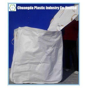 PP Woven FIBC Bulk Bag with Flat Bottom Top Cover