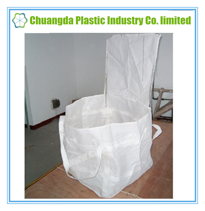 PP Woven FIBC Bulk Bag with Flat Bottom Top Cover