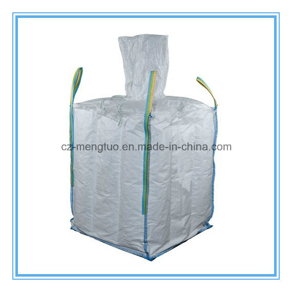 Flat Bottom Polypropylene Big Bag with Fill Top Spout and Baffle Fabric Inside