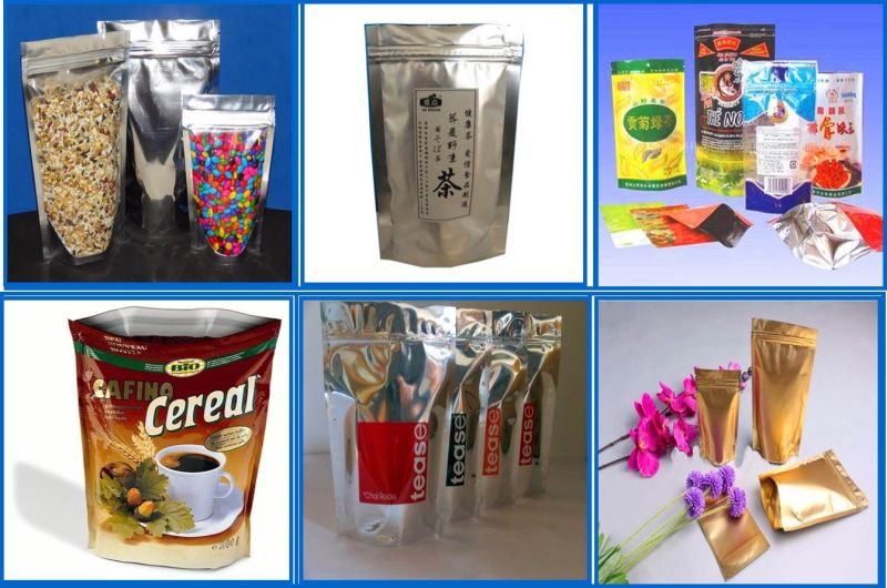 Custom Stand up Laminated Ziplock Bag for Food Packaging