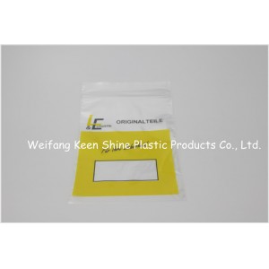 High Quality with Customized Printing Resealable Medical Zipper Bag