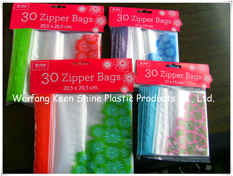 Custom Printed Plastic Zip Lock Packaging Bag