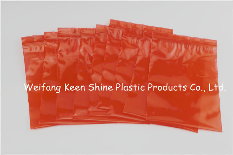 PE Clear Plastic Zipper Bag