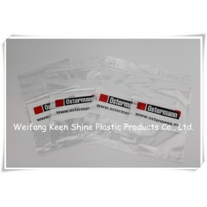 LDPE Transparent Custom Printed Zip Lock Plastic Bag