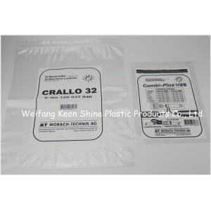 Low Price Label Printed Transparent LDPE Zip Lock Plastic Bag