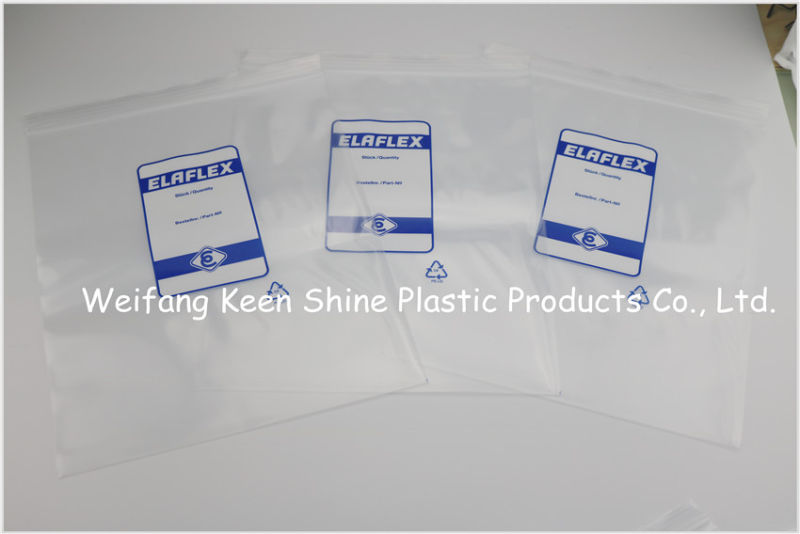 Color Packing LDPE Zipper Bags