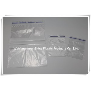 LDPE Plastic /Zip Lock Plastic Bag with White Writing Panel