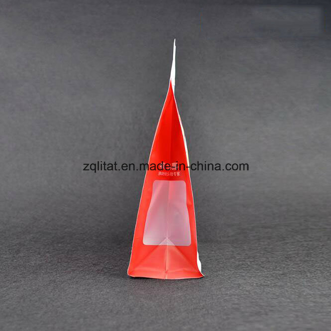 Flat Bottom Stand up Pouch Aluminum Foil Zip Lock Coffee Bag/ Aluminum Laminated Upright Food Plastic Bag for Nut