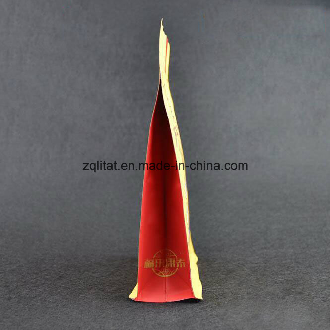 Flat Bottom Stand up Pouch Aluminum Foil Zip Lock Coffee Bag/ Customzied Design Laminated Upright Food Plastic Bag