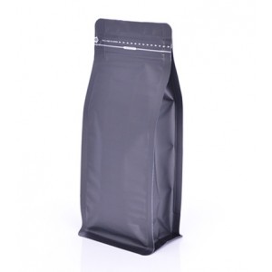 Square Bottom Coffee Bags with Pocket Zipper