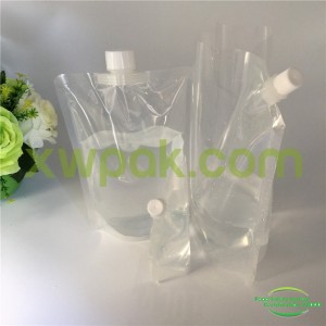 Transprant Spout Pouch with Cap