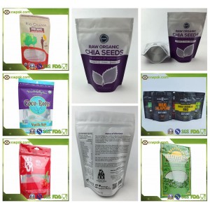 Custom Organic Chia Seeds Packing Bags