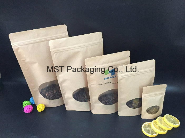 Stand up Pouch, Paper Bag with Zipper, Plastic Coffee Bag