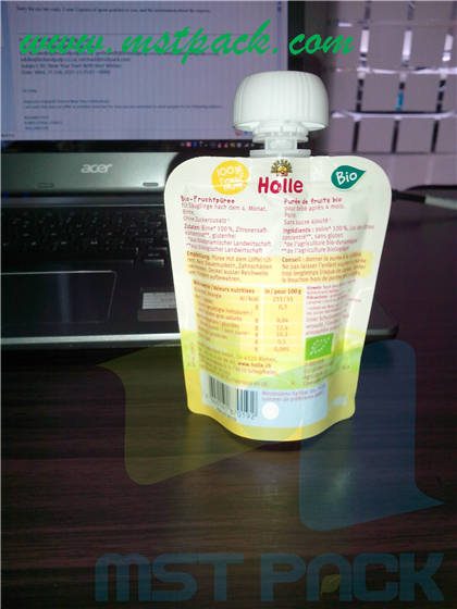 Apple Cap Spout Pouch for Juice/ Baby Food Package