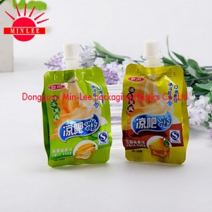 2016 Customized Stand up Gusset Spout Food Pouch for Jelly Juice