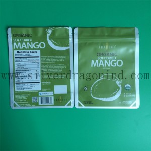 Green Color Plastic Cosmetics Bag with Zipper