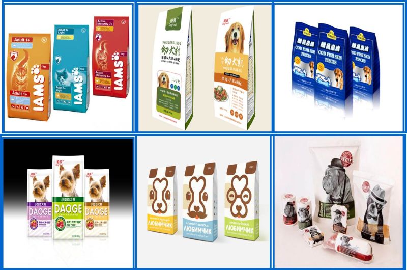 Colorful Printing Pets Dogs Food Packaging Aluminum Foil Zipper Bag