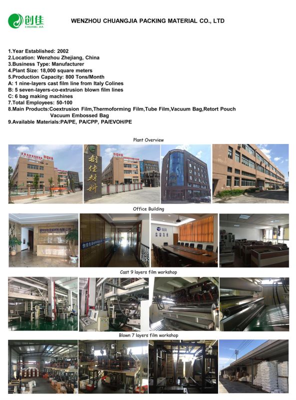 Plastic Nylon/PE Corn Packaging Retort PA/CPP Pouch