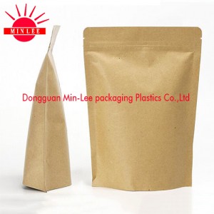 Stand up Pouch with Laser Score Tear Line/Packing Bag with Ziplock for Green Tee