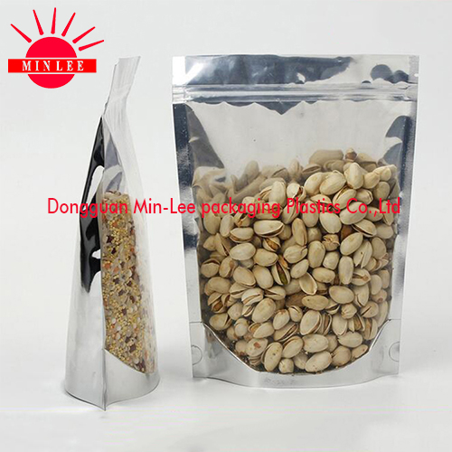 Stand up Pouch with Laser Score Tear Line/Aluminum Packing Bag with Ziplock for Food