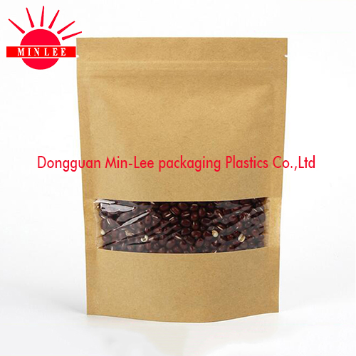 Stand up Pouch with Laser Score Tear Line/Packing Bag with Ziplock with Window