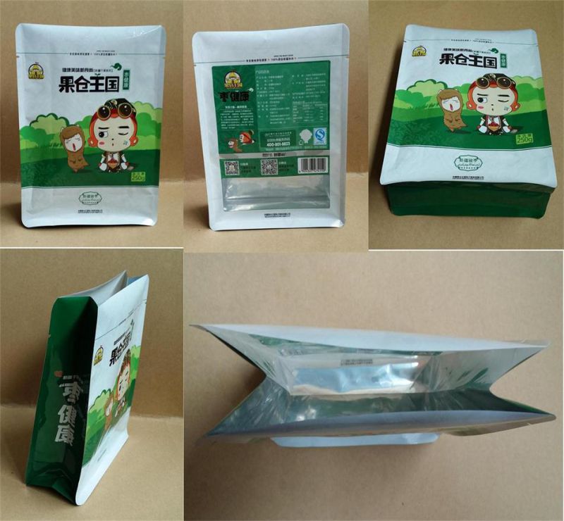 Valve Bag Ziplock Foil Heat-Seal Food Bag Plastic Packing Bag for Food