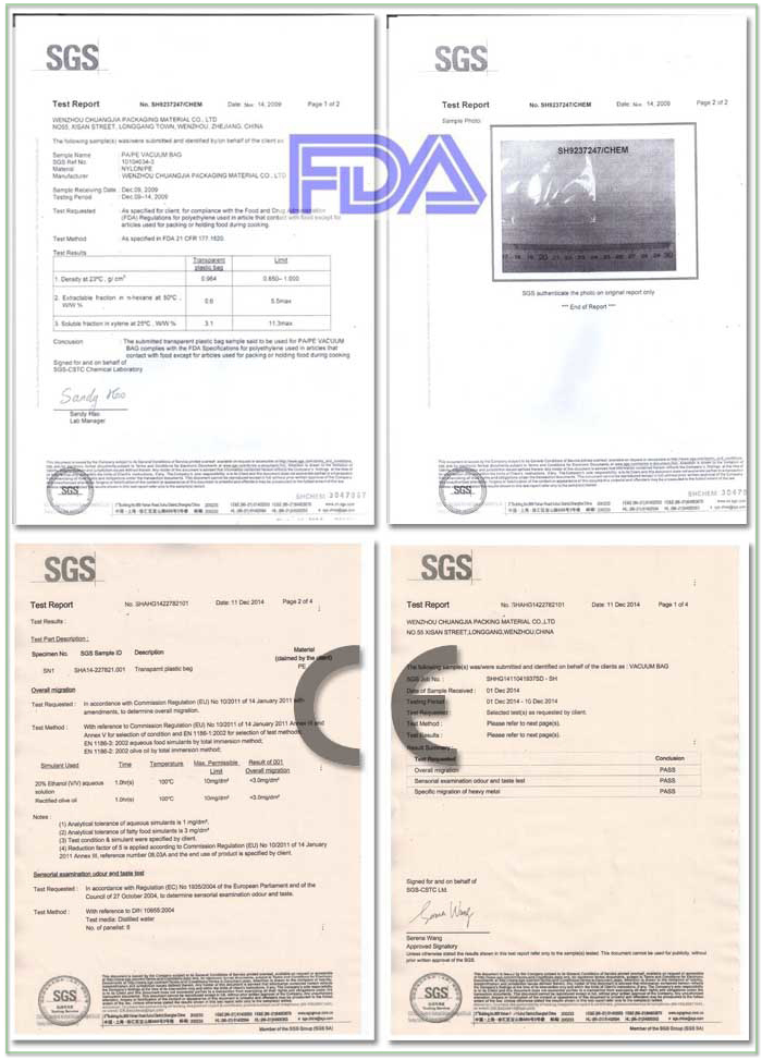 Multi-Layer Co-Extruded Food Vacuum Bag