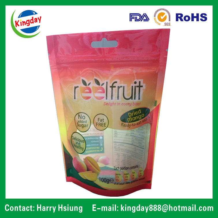 Standup Ziplock Packaging Bag for Dry Food