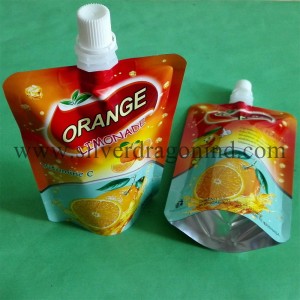 FDA Proved Stand up Spout Pouch for 200ml Juice Packing
