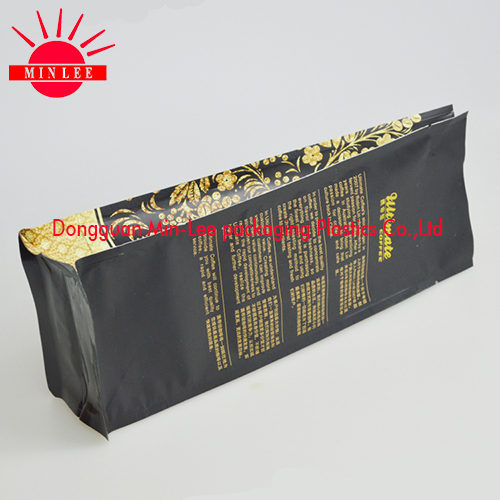 OPP Organ Bag with Square Bottom and Side Gusset for Coffee