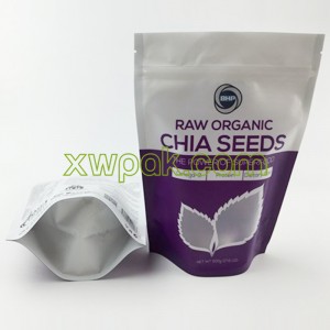 Wholesale Ziplock Raw Organic Chia Seeds Bag