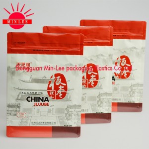 2016 Custom Flat Bottom Bag/Flat Bottom Bag/Flat Bottom Side Gusset Ziplock Food Package Bag