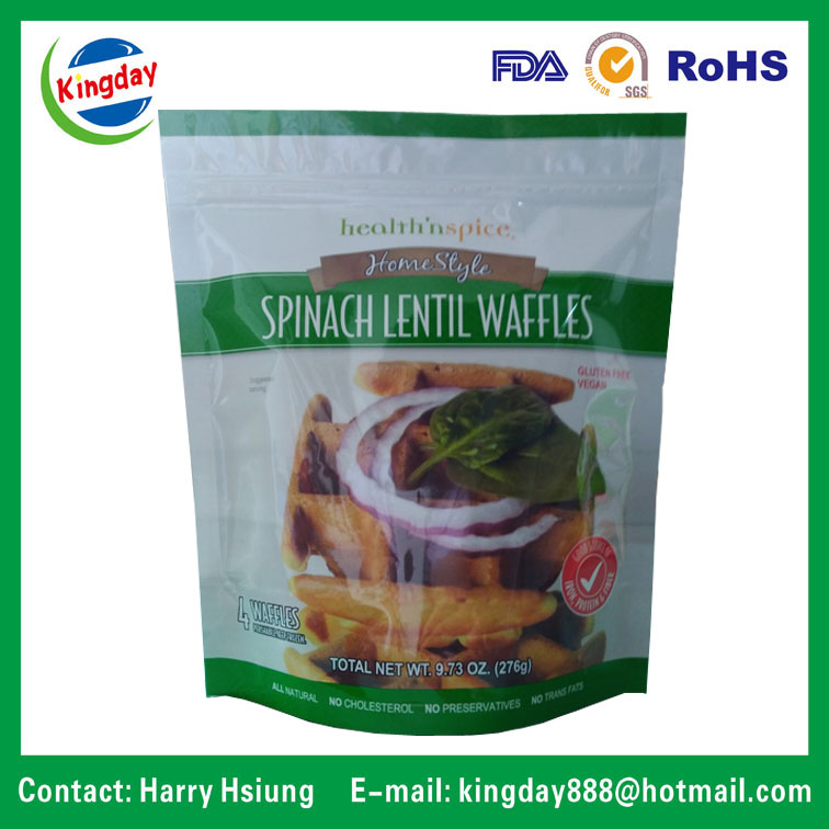 Standup Ziplock Food Packaging Bag