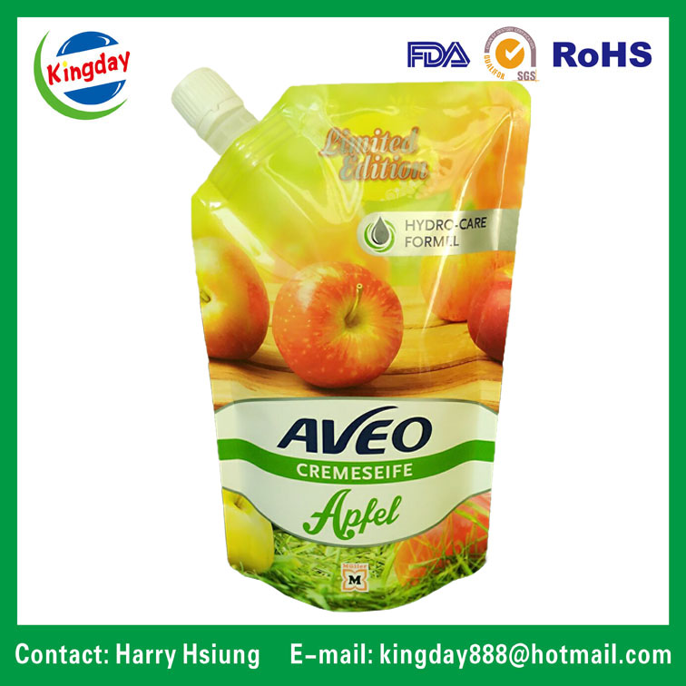 All Kinds of Flavour Standup Spout Pouch for Juice or Laundry Detergent