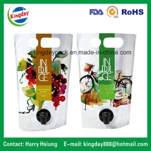 Wine Bag in Box with Spout &amp;amp; Carrier Hole